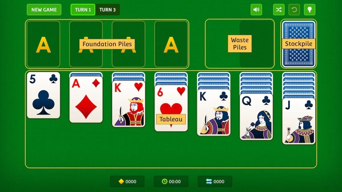 Solitaire setup